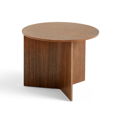 Slit Table Wood Round Walnut by HAY