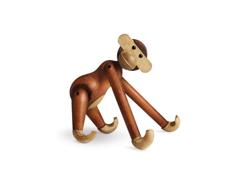Small Wooden Monkey in Teak and Limba by Kay Bojesen