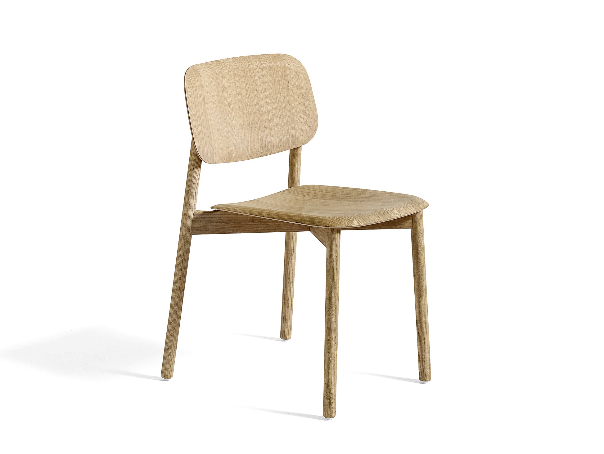 HAY Soft Edge 12 (Wood Dining Chair) - Matt Lacquered Oak