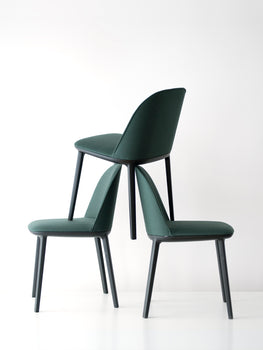 Softshell Side Chair by Vitra - Aura Hunger Green 