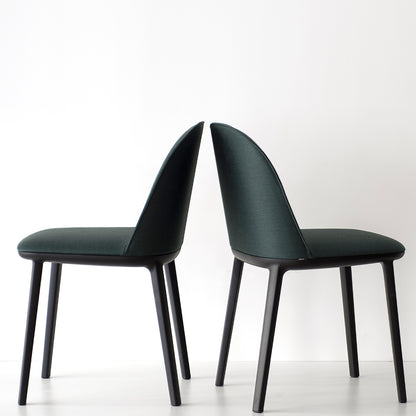 Softshell Side Chair by Vitra - Aura Hunger Green 07 (F100)