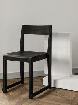 Chair 01 by Frama - Ash Black Oiled Solid Birch 