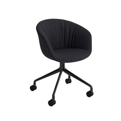 About A Chair AAC 25 Soft by HAY - Steelcut Trio 195 / Black Powder Coated Aluminium