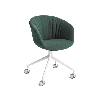About A Chair AAC 25 Soft by HAY - Steelcut Trio 966 / White Powder Coated Aluminium