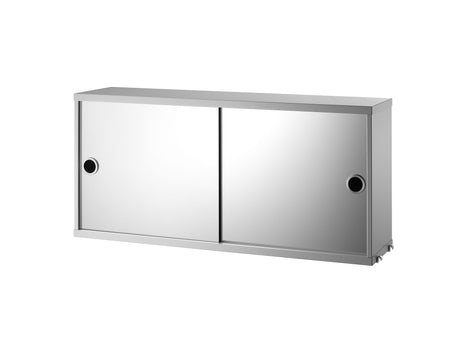 String System Mirror Cabinet - Grey Satin
