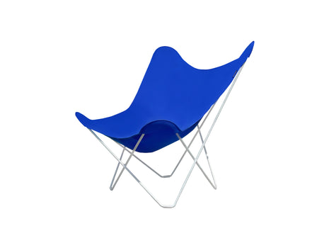 Sunshine Mariposa Butterfly Chair by Cuero - Galvanised Steel Frame / Atlantic Blue Cover