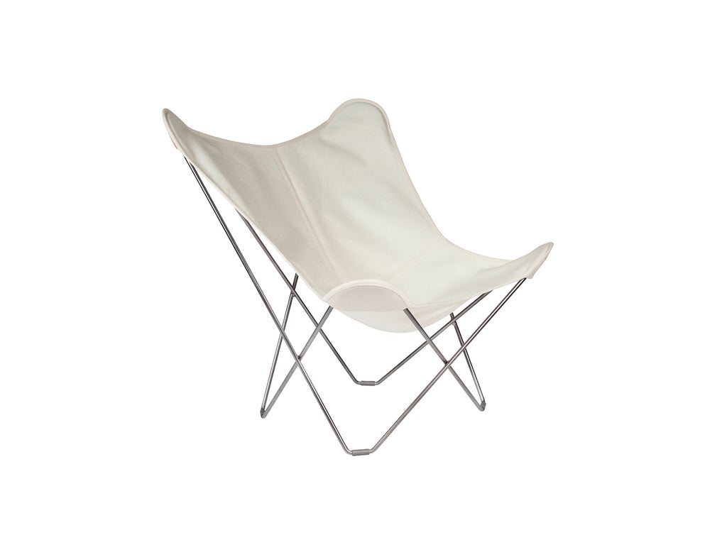 Sunshine Mariposa Butterfly Chair by Cuero - Galvanised Steel Frame / Oyster Cover