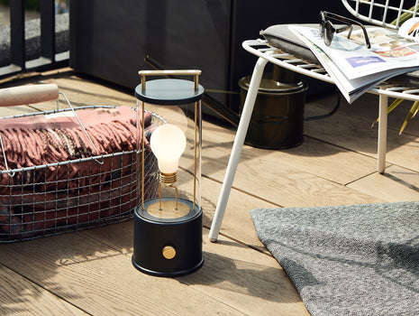The Muse Portable Lamp in Hackles Black by Tala