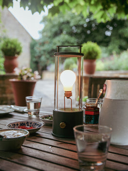 The Muse Portable Lamp in Pleasure Garden Green by Tala