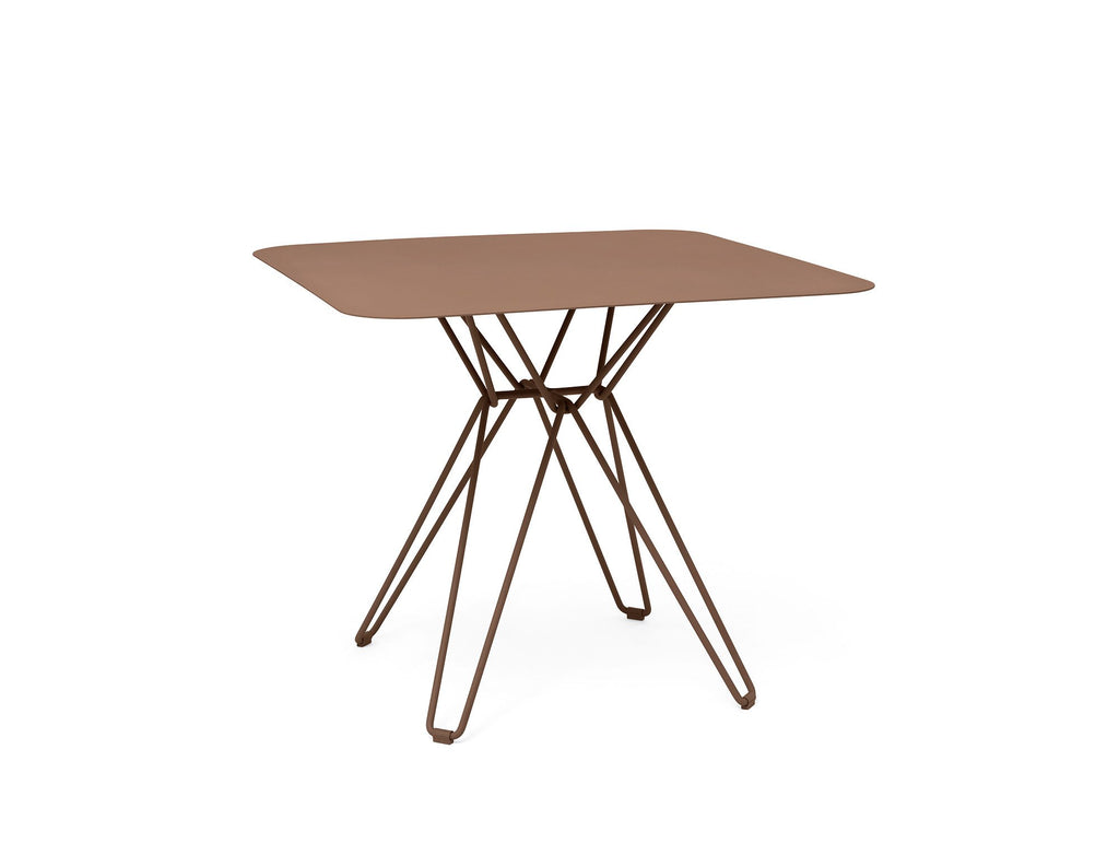 Tio Cafe Table by Massproductions - 85 cm Square top with 72 cm Base / Pale Brown