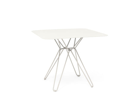 Tio Cafe Table by Massproductions - 85 cm Square top with 72 cm Base / White