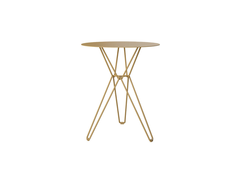 Tio Cafe Table by Massproductions - 60 cm Diameter top with 72 cm Base /  Brown Beige