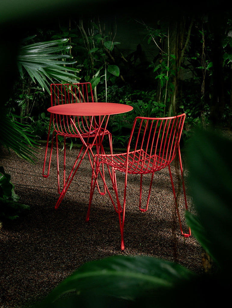 Tio Cafe Table by Massproductions - pure red