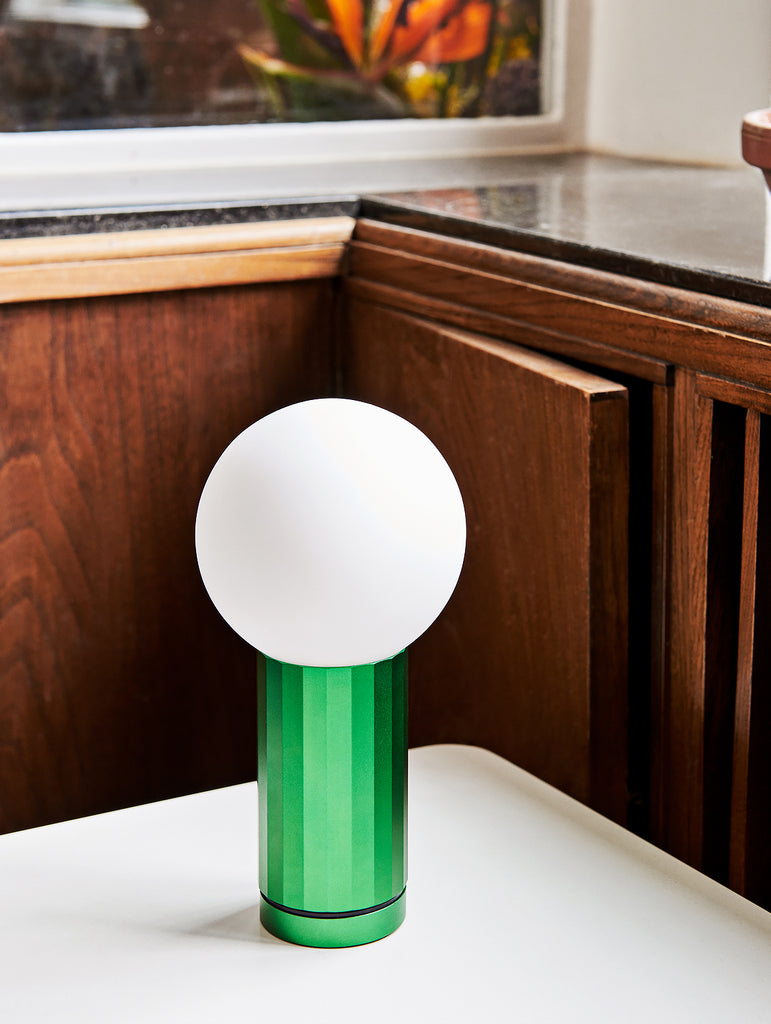Green Turn On Lamp by HAY