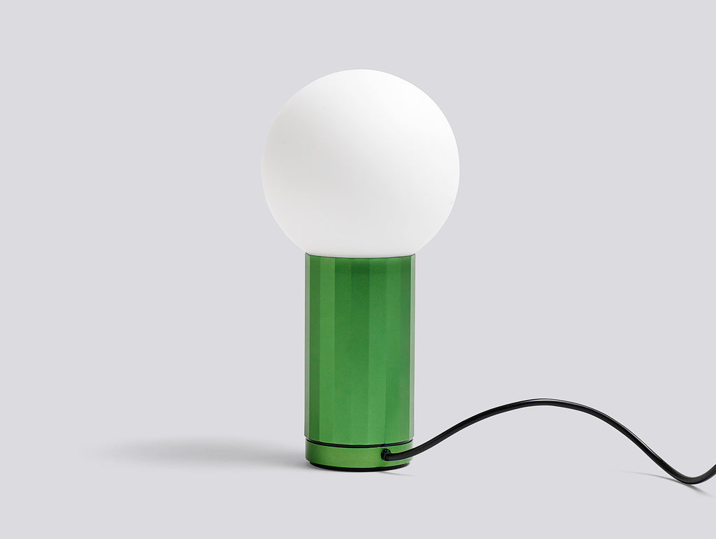 Green Turn On Lamp by HAY
