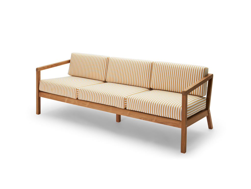 Virkelyst 3-Seater Sofa by Skagerak - Golden Yellow Stripes