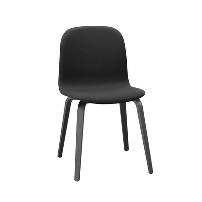 Black Legs / Steelcut Trio 190 Visu Chair Wood Base Upholstered - Set of 2 by Muuto