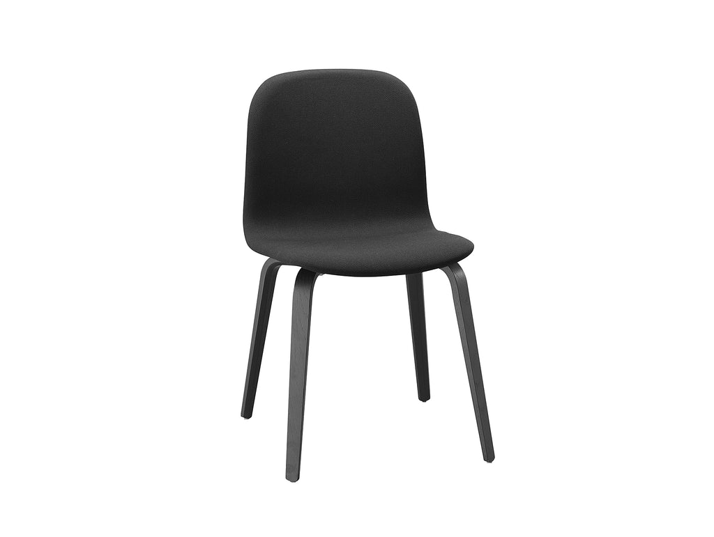 Black Legs / Steelcut Trio 190 Visu Chair Wood Base Upholstered - Set of 2 by Muuto