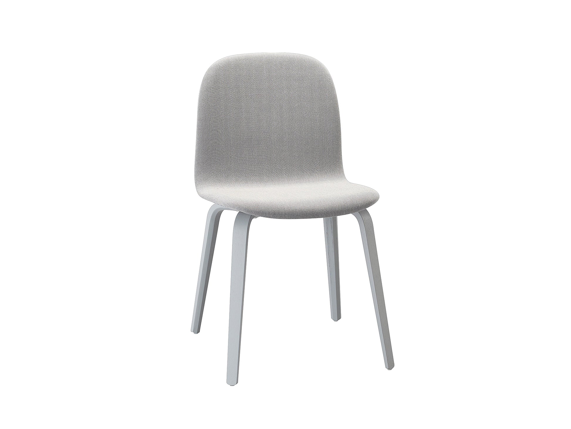 Grey Legs / Steelcut Trio 133 Visu Chair Wood Base Upholstered - Set of 2 by Muuto