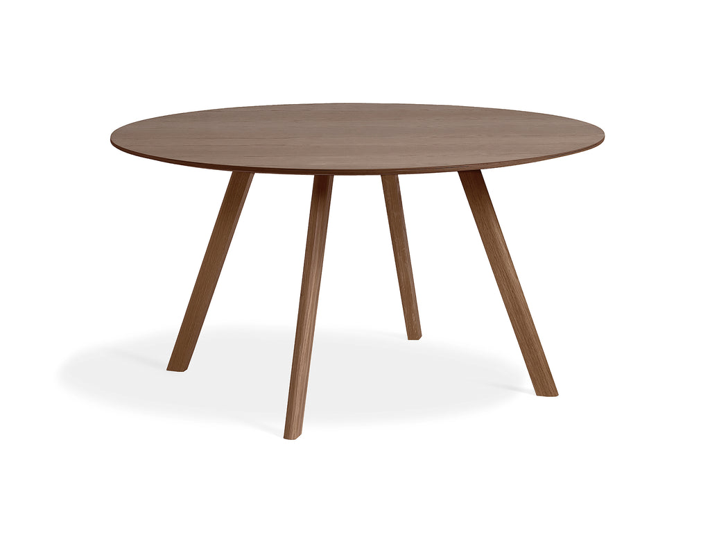 Lacquered Walnut Copenhague Round Dining Table CPH25 by HAY