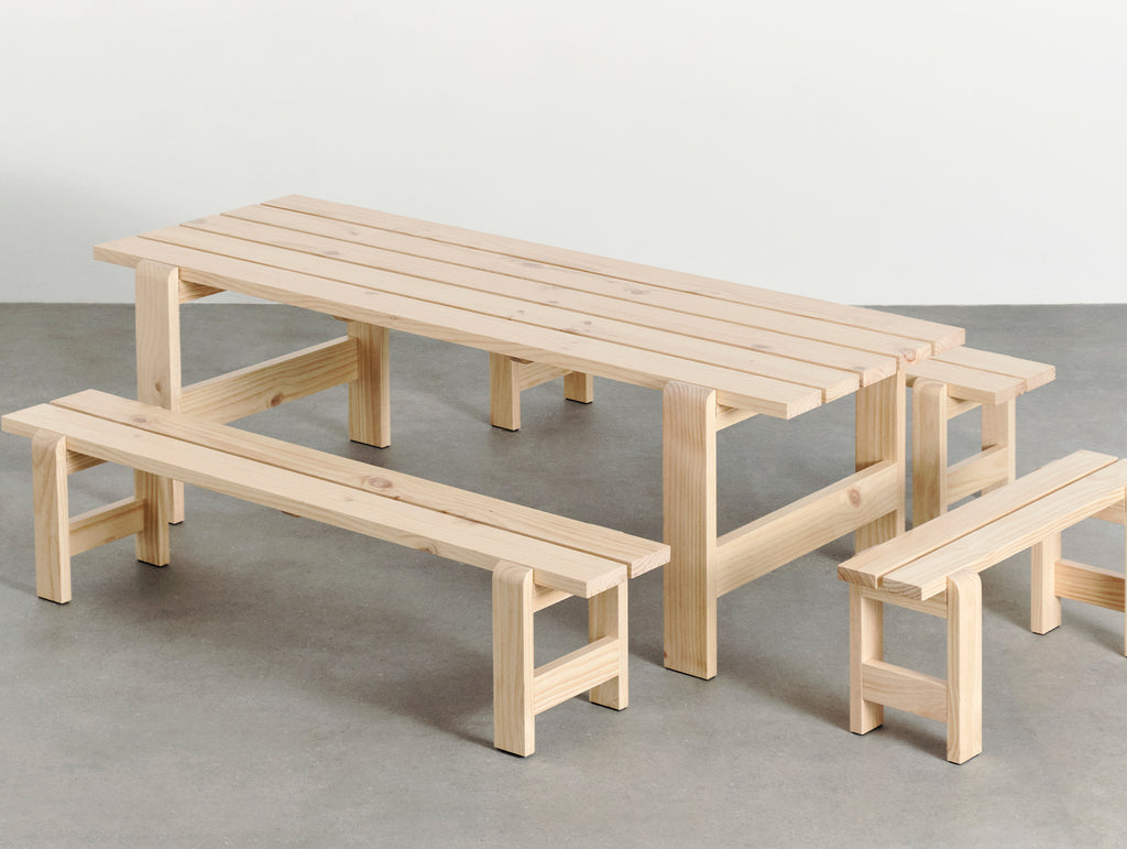 Weekday Table by HAY - Length: 230 cm / Lacquered Pinewood