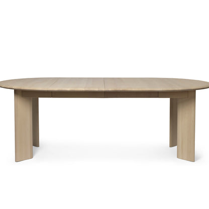 White Oiled Beech Bevel Extendable Table (117 - 217 cm) by Ferm Living