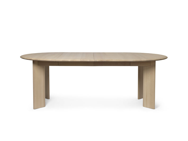 White Oiled Beech Bevel Extendable Table (117 - 217 cm) by Ferm Living