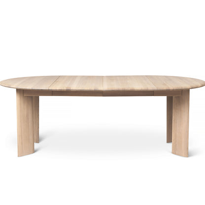 White Oiled Oak Bevel Extendable Table (117 - 217 cm) by Ferm Living
