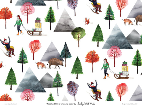 Woodland Walks Wrapping Paper