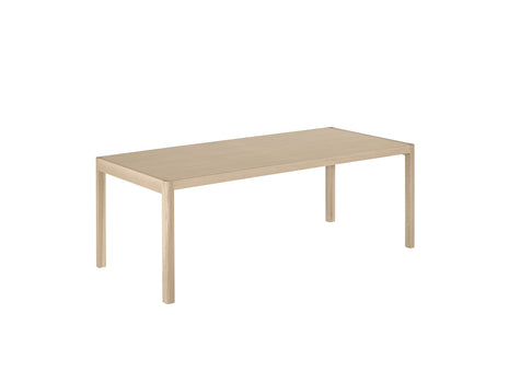 Workshop Table by Muuto - 200 x 92 cm / Oak Veneer Top with Lacquered Oak Base