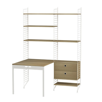Workspace Combination E by String - oak / white