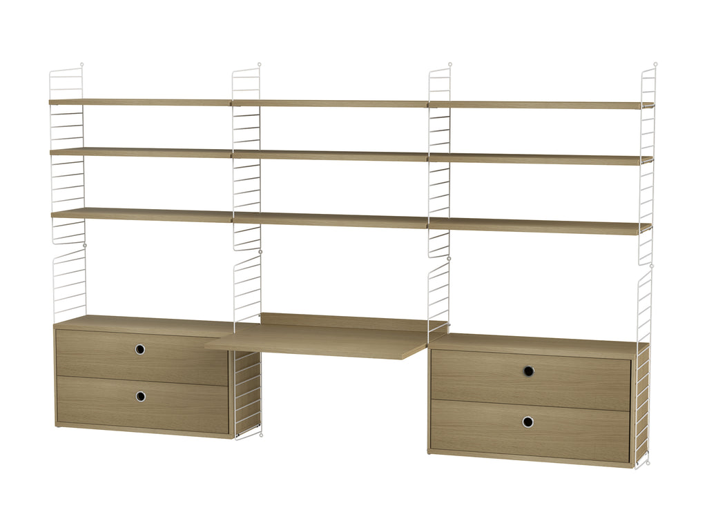 Workspace Combination F by String - oak/white