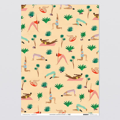 Yoga Wrapping Paper by Wrap