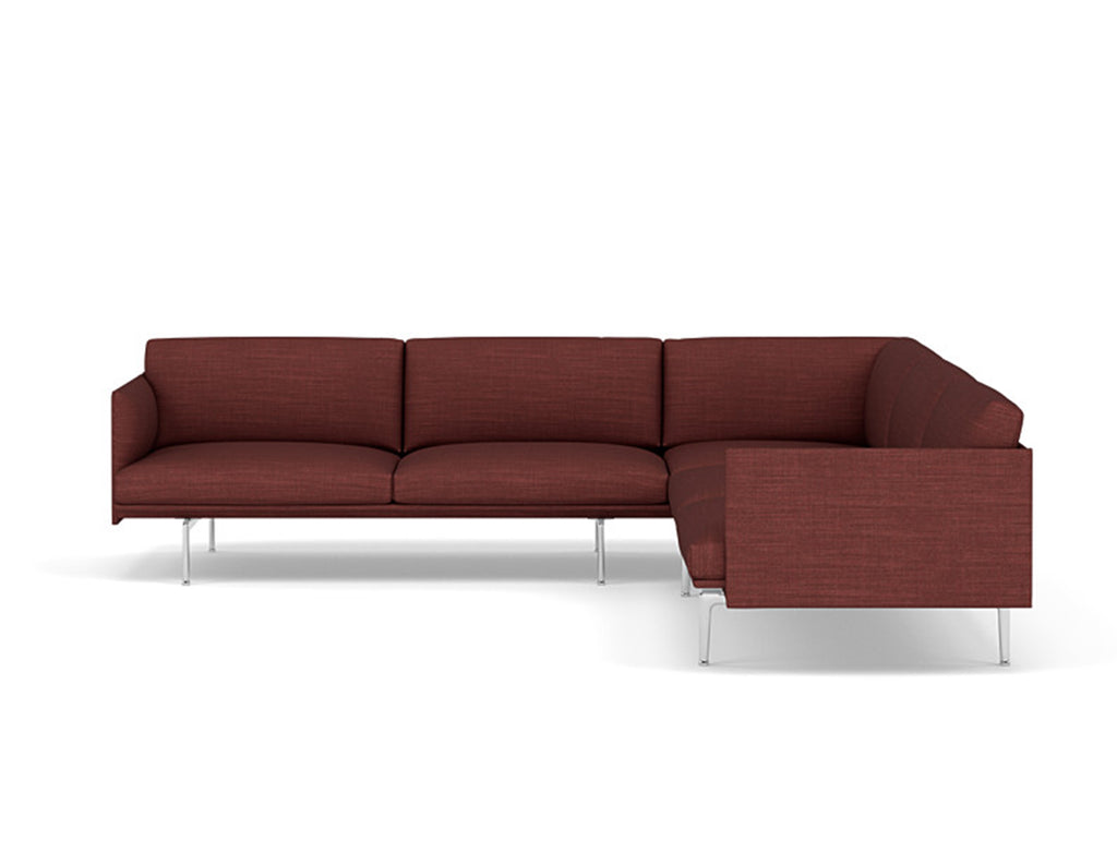 Outline Corner Sofa by Muuto - Aluminium Base / canvas 576