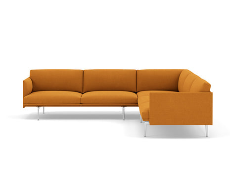 Outline Corner Sofa by Muuto - Aluminium Base / vidar 472