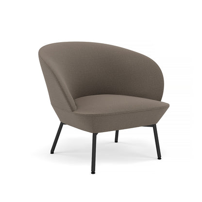 Oslo Lounge Chair with Tube Base by Muuto - Black Metal Base / Canvas 264