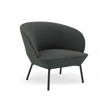 Oslo Lounge Chair with Tube Base by Muuto - Black Metal Base / Canvas 854