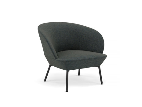Oslo Lounge Chair with Tube Base by Muuto - Black Metal Base / Canvas 854