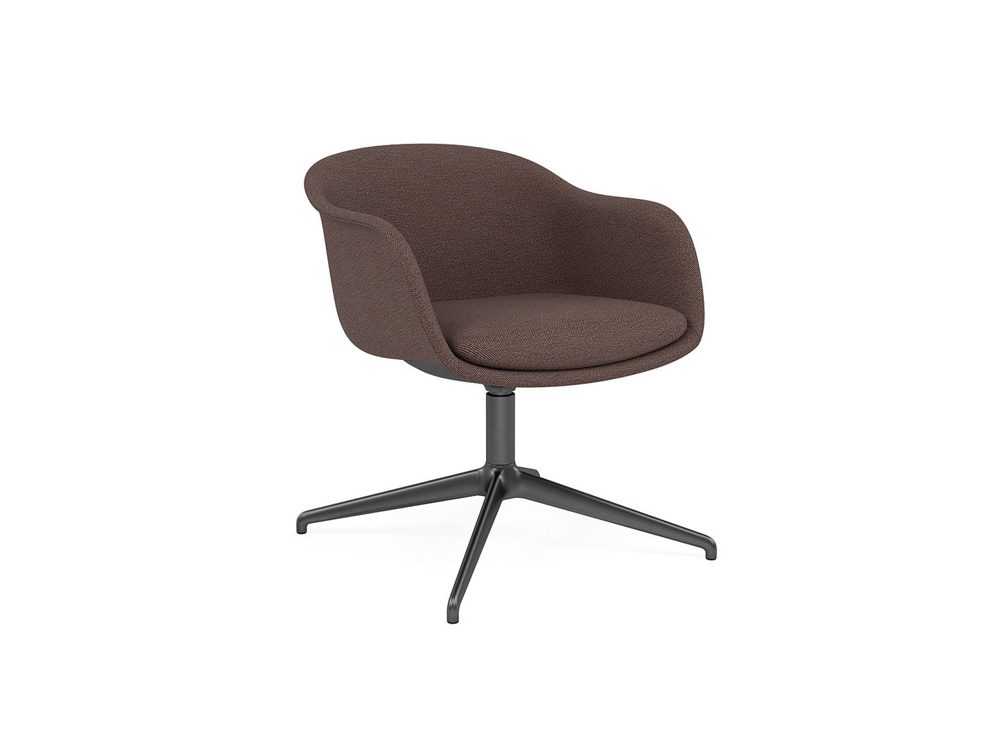 Fiber Conference Armchair with Swivel Base with Return by Muuto - clay 06
