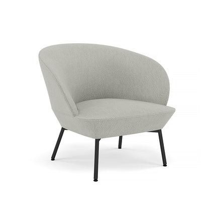 Oslo Lounge Chair with Tube Base by Muuto - Black Metal Base / Caly 12