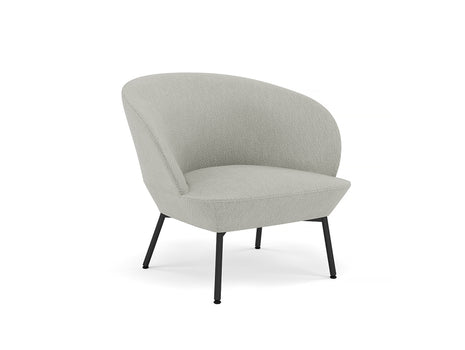 Oslo Lounge Chair with Tube Base by Muuto - Black Metal Base / Caly 12