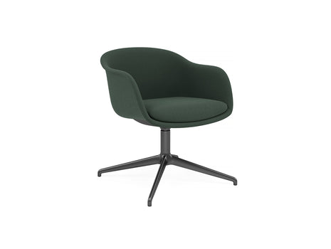 Fiber Conference Armchair with Swivel Base without Return by Muuto - twill weave 990