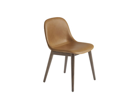 Cognac Refine Leather / Stained Dark Brown Oak
