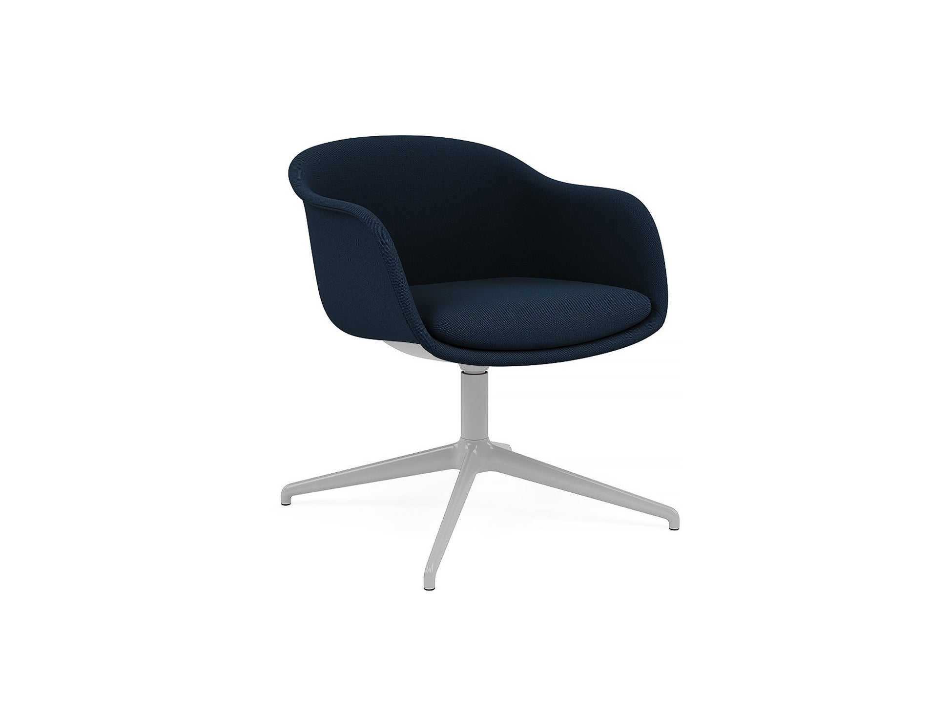 Fiber Conference Armchair with Swivel Base with Return by Muuto -  steelcut trio 796