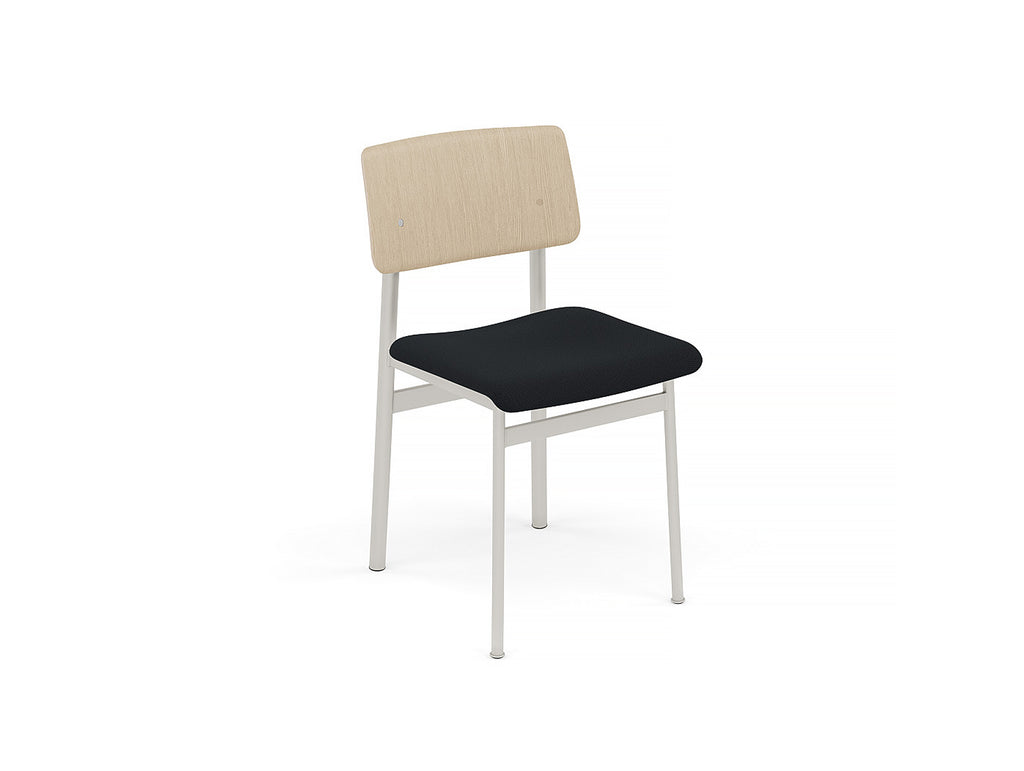Loft Chair Upholstered by Muuto - Grey Frame / Oak / Steelcut 190
