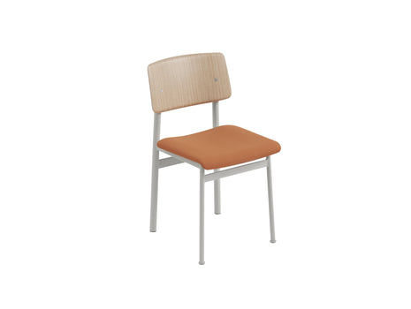 Loft Chair Upholstered by Muuto - Grey Frame / Oak / Steelcut 535