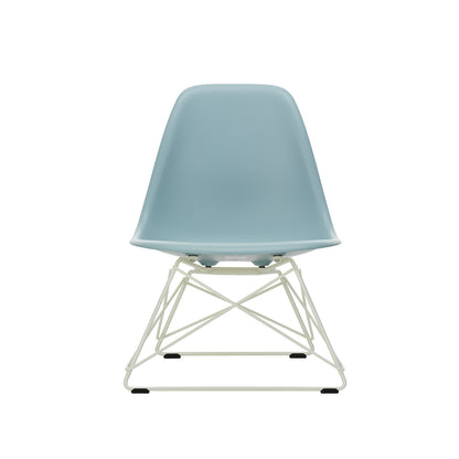 Eames LSR Plastic Side Chair by Vitra - Ice Grey / White Wire Base