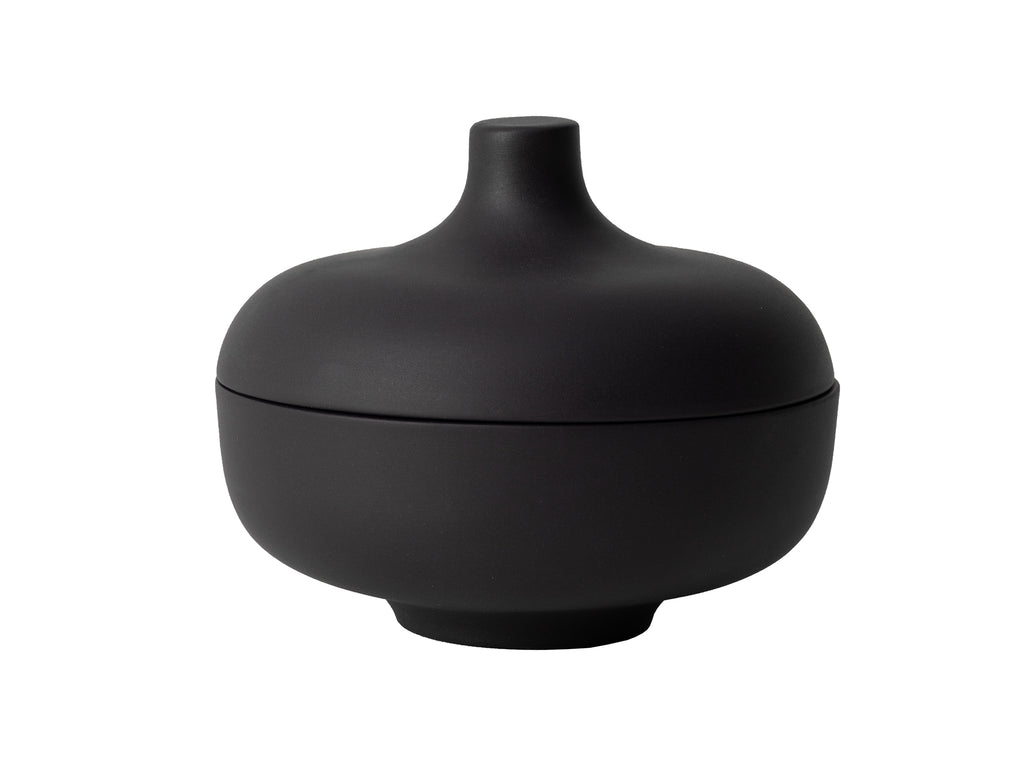 Medium Bowl with Lid / Sand Secrets Collection / Black Clay by Design House Stockholm