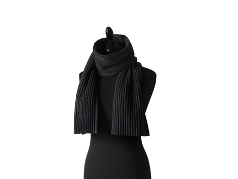 Pleece Short Scarf by Design House Stockholm - Black