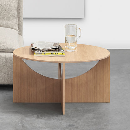 FK05 Charlotte Coffee Table by e15 - Clear Lacquered Oak Veneer